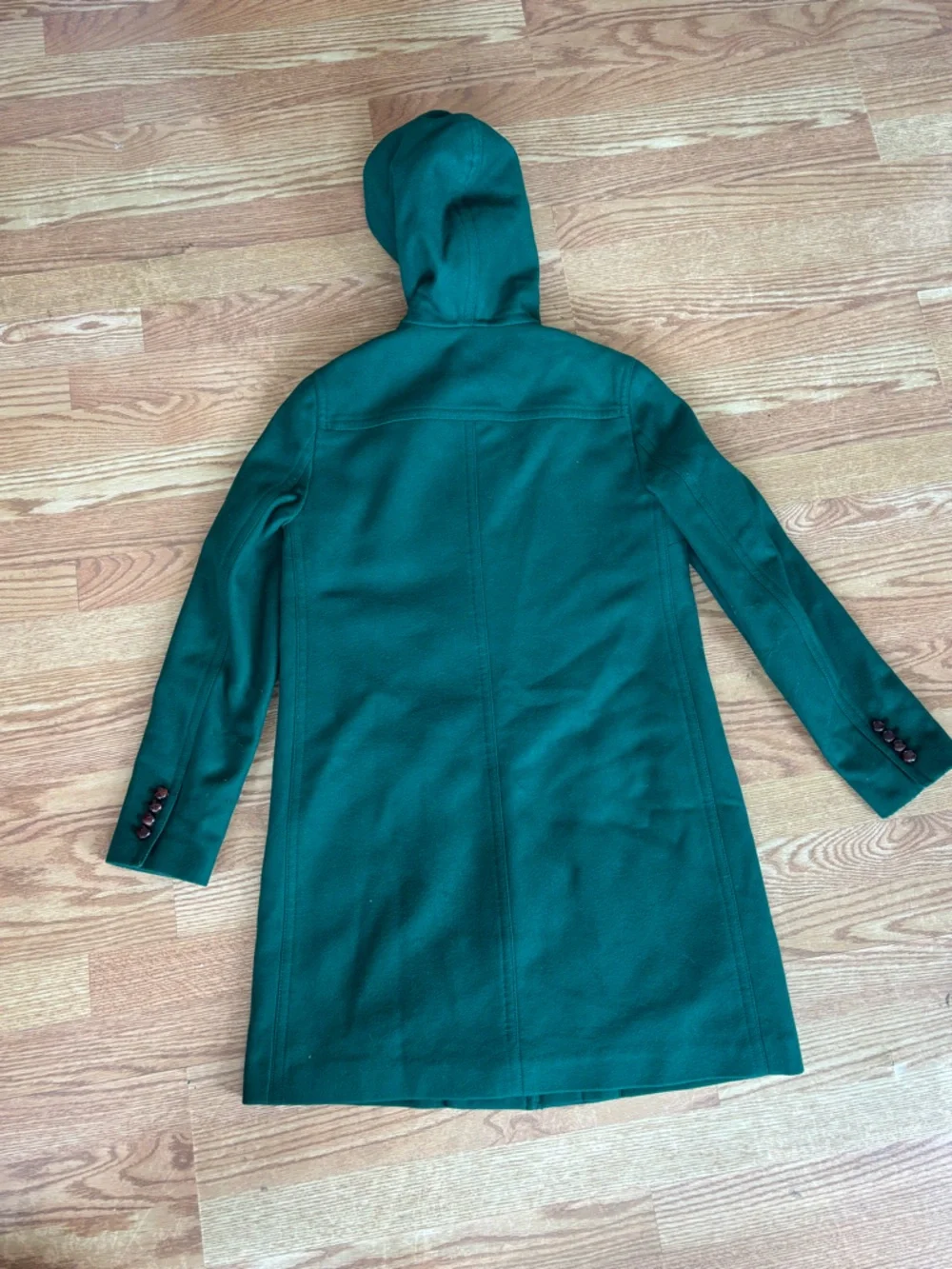 J.Crew Wool Cashmere Toggle Coat – Emerald Green – Size 6 - Picture 11 of 11